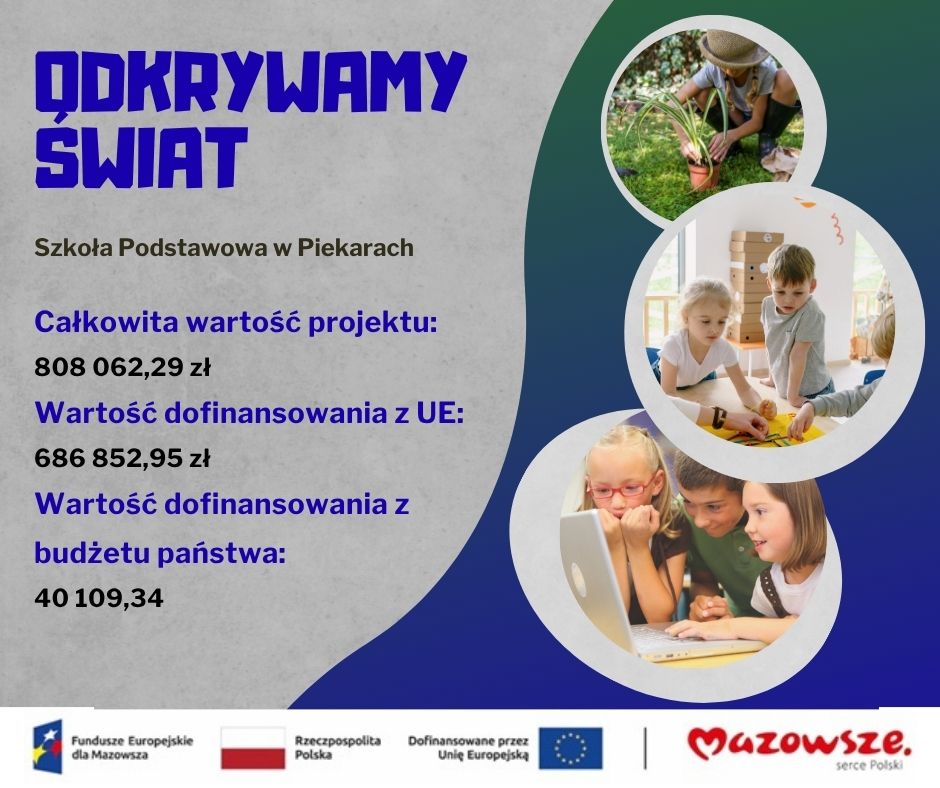 Realizujemy unijny projekt "Odkrywamy świat"